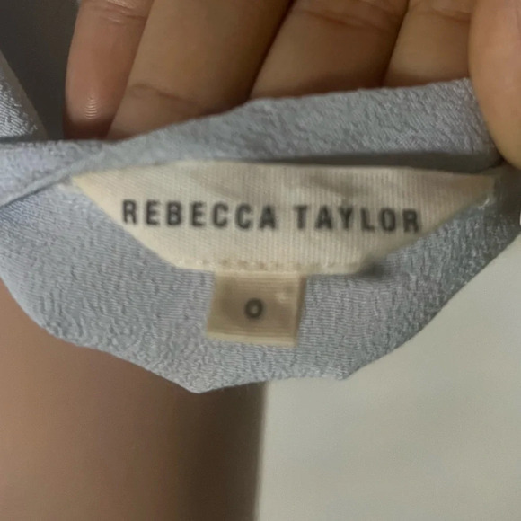 REBECCA TAYLOR Women’s Baby Blue Blouse - Picture 7 of 11